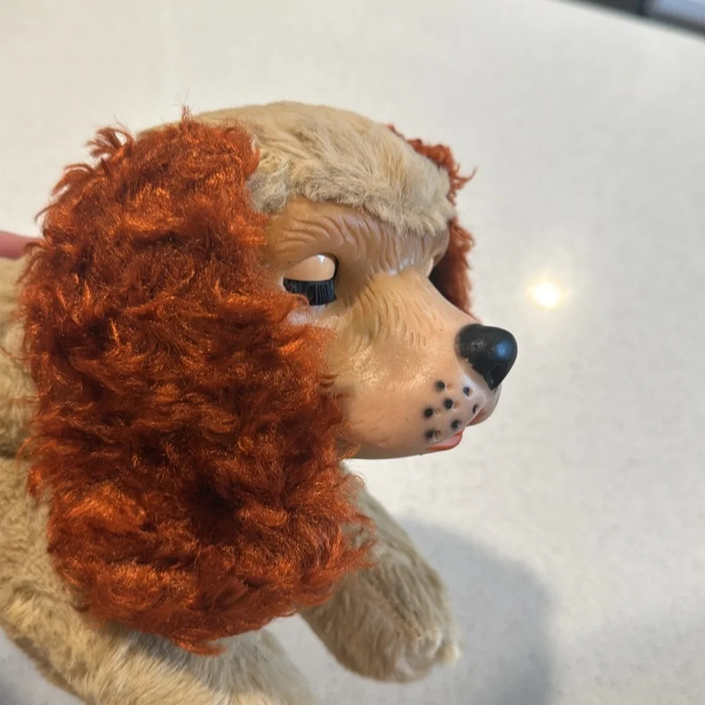 Plush Dog Vintage Stern Rubber Face dog Rare!